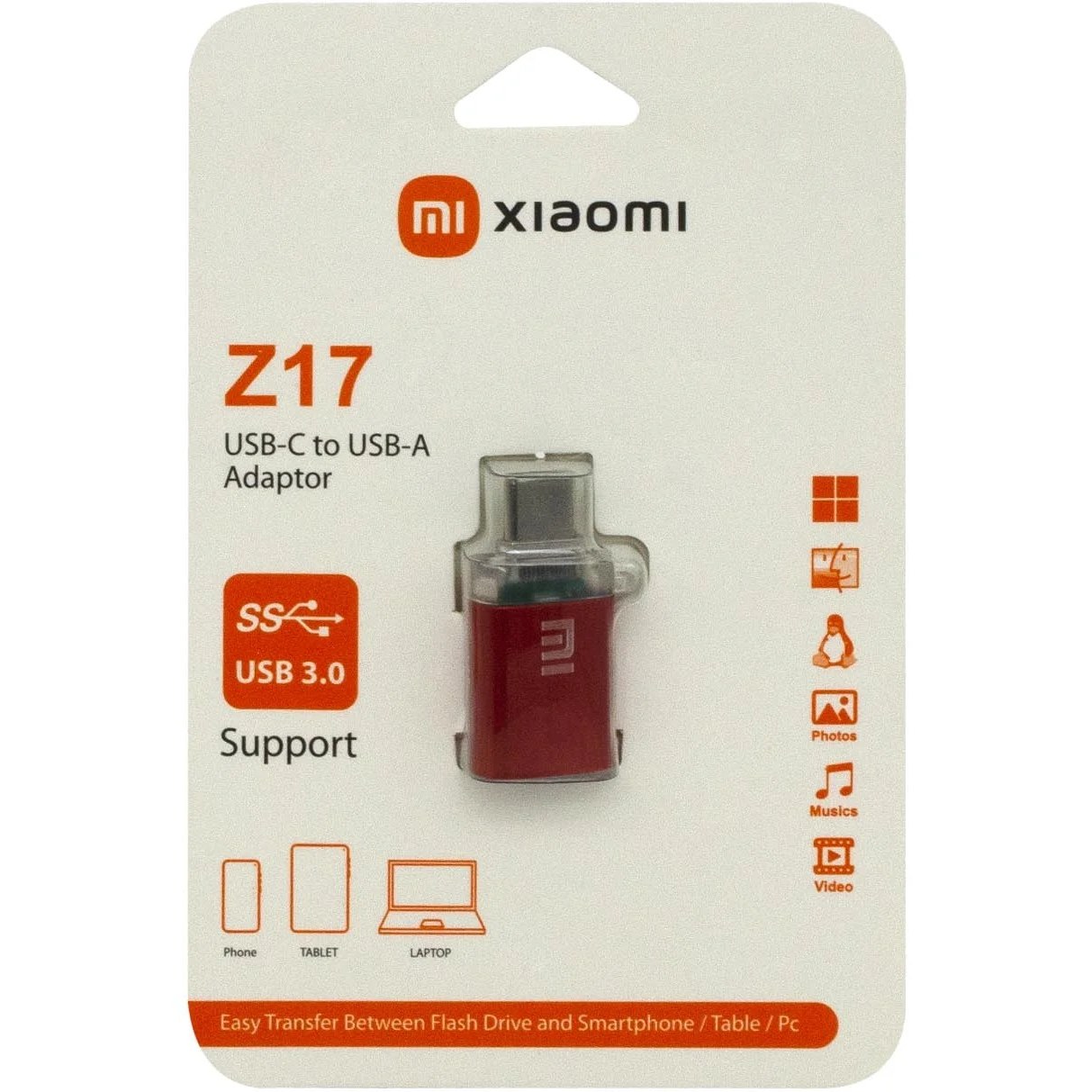 تبدیل OTG یو اس‌ بی به تایپ‌ سی شیائومی Xiaomi مدل Z17