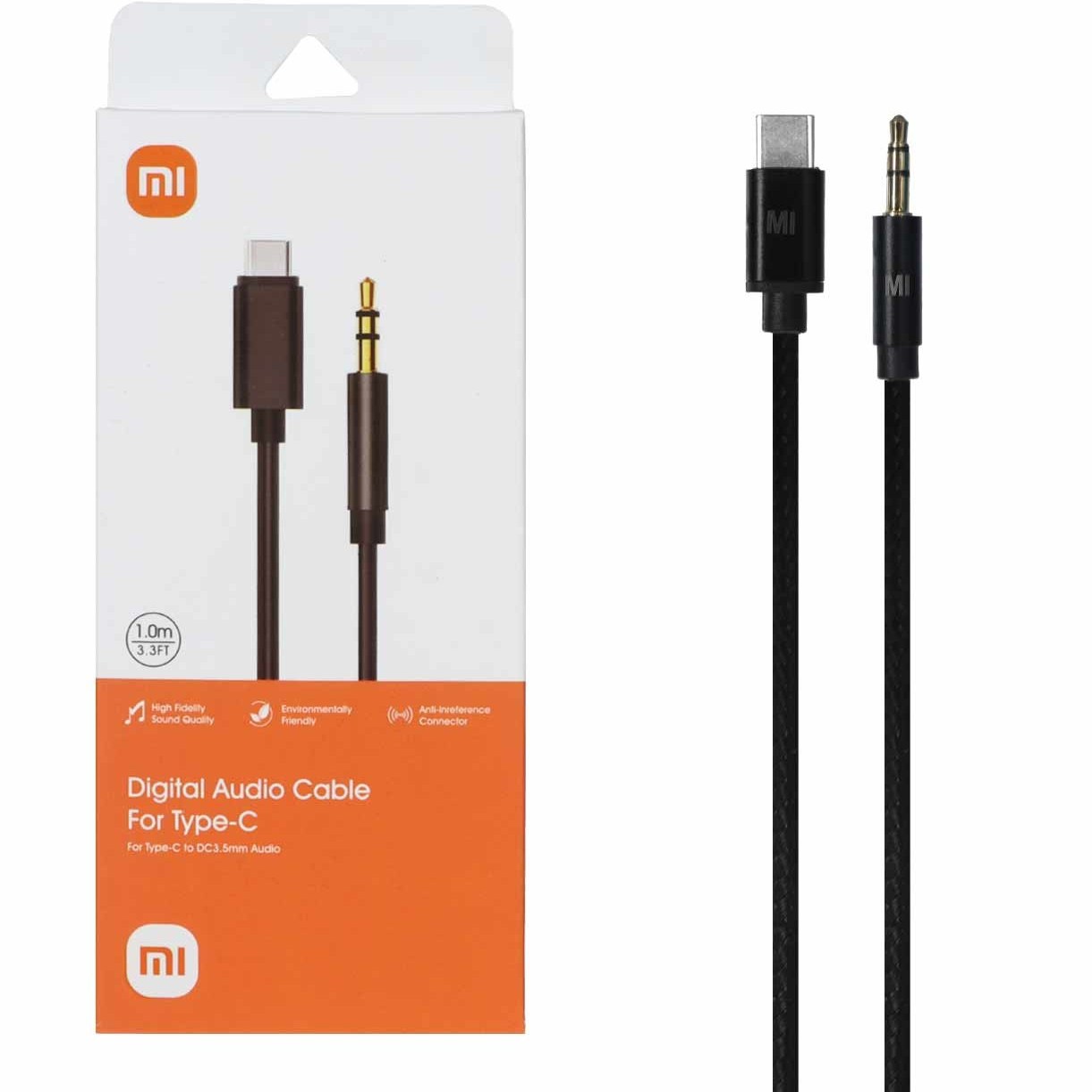 کابل تبدیل شیاومی Xiaomi تایپ‌سی Type-C به جک 3.5 میلیمتری AUX اورجینال ساخت ویتنام