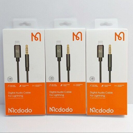 کابل تبدیل مک دو دو Mcdodo لایتنینگ به جک 3.5 میلیمتری AUX