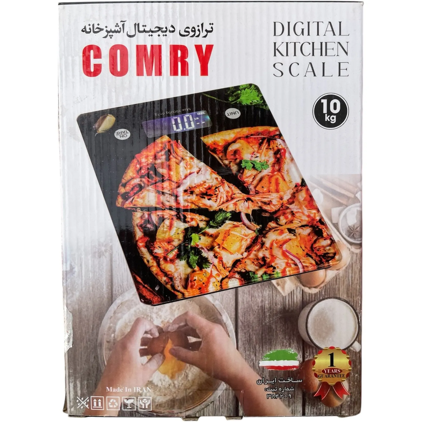 ترازوی دیجیتال آشپزخانه کمری COMRY مدل 10 کیلیوگرم