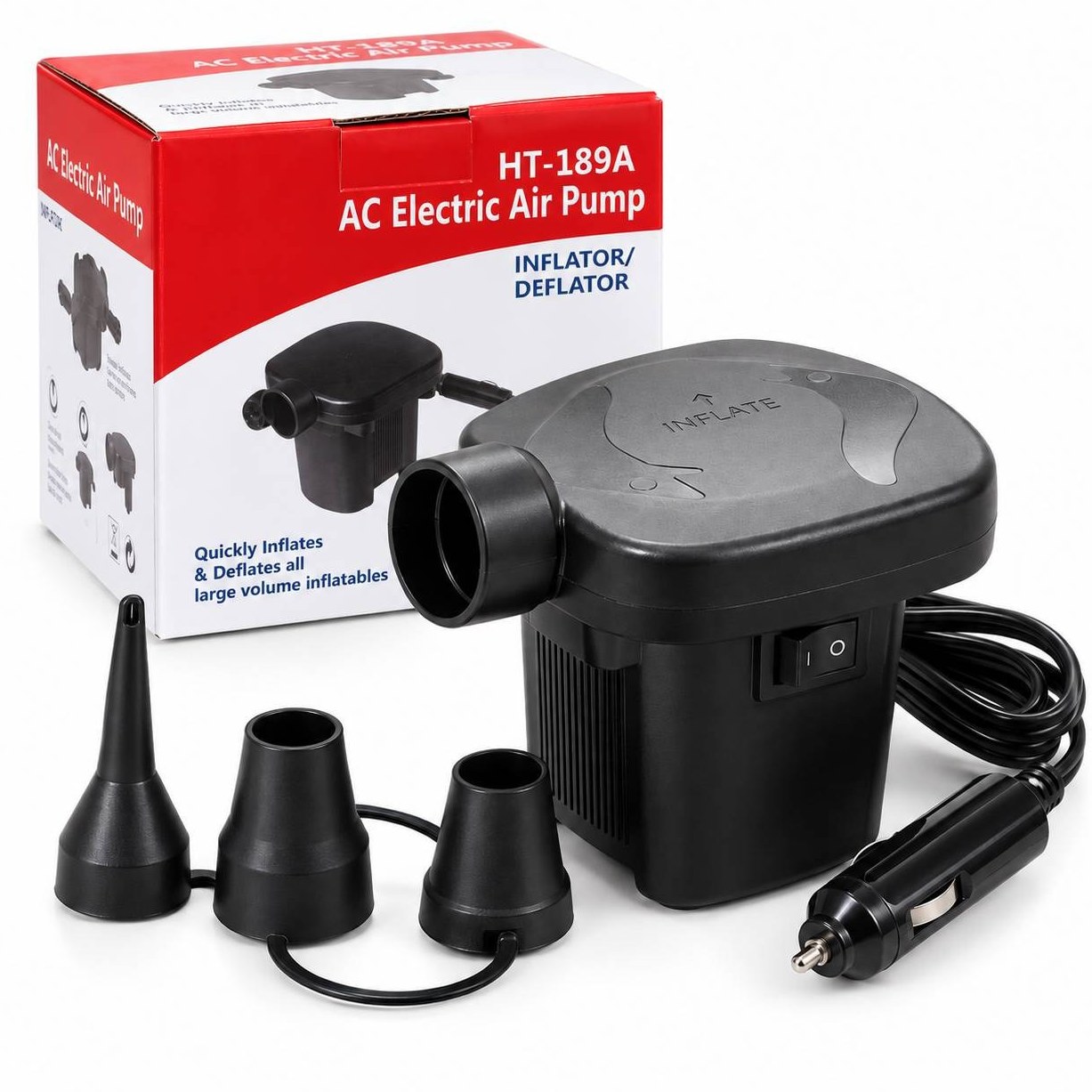 پمپ باد فندکی مدل Electric Air Pump HT-189A